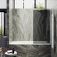 Миниатюра изображения товара Стеклянная шторка для ванны MaybahGlass MGV-78-1ш (графитовое стекло/белый матовый)