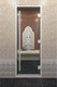 Миниатюра изображения товара Стеклянная дверь для бани/сауны Doorwood Хамам Престиж 151x199 / DW03616 (прозрачный)