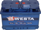 Миниатюра изображения товара Автомобильный аккумулятор Westa 6СТ-74 VLR Euro низкий Пн00013 (74 А/ч)