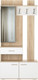 Миниатюра изображения товара Секция в прихожую Памир Италия МУ-1000 (сонома/белый глянец)