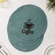 Миниатюра изображения товара Набор сервировочных салфеток Доляна Coffee / 9730773 (4шт, бирюзовый)
