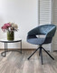 Миниатюра изображения товара Стул M-City Ember / 621M05619 (7525-56 синий велюр/enjoy-315 синий ткань/черный)