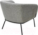 Миниатюра изображения товара Кресло мягкое M-City Harper / 629M05440 (modica-314 серый ткань/черный)