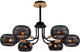 Миниатюра изображения товара Люстра Ambrella Traditional TR80167/6 BK/LWD (черный/светлое дерево)