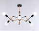 Миниатюра изображения товара Люстра Ambrella Traditional TR80488/6 BK/LW (черный/светлое дерево)
