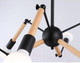 Миниатюра изображения товара Люстра Ambrella Traditional TR80488/6 BK/LW (черный/светлое дерево)
