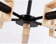 Миниатюра изображения товара Люстра Ambrella Traditional TR80495/5 BK/LW (черный/светлое дерево)