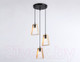 Миниатюра изображения товара Люстра Ambrella Traditional TR80499/3 BK/LW (черный/светлое дерево)