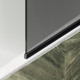 Миниатюра изображения товара Стеклянная шторка для ванны MaybahGlass MGV-153-6у (графитовое матовое стекло/черный)
