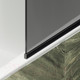 Миниатюра изображения товара Стеклянная шторка для ванны MaybahGlass MGV-81-6у (графитовое стекло/черный)