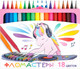 Миниатюра изображения товара Фломастеры Пифагор Единорог / 152449 (18шт)