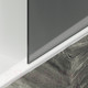 Миниатюра изображения товара Стеклянная шторка для ванны MaybahGlass MGV-86-1ш (графитовое матовое стекло/белый матовый)