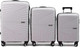 Миниатюра изображения товара Набор чемоданов Pride РР-9702 (3шт, светло-серый)