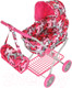 Миниатюра изображения товара Коляска для куклы Pituso Бабочки / 9325B (розовый)