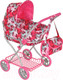 Миниатюра изображения товара Коляска для куклы Pituso Бабочки / 9325B (розовый)
