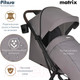 Миниатюра изображения товара Детская прогулочная коляска Pituso Matrix / A19 (графит)