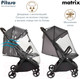 Миниатюра изображения товара Детская прогулочная коляска Pituso Matrix / A19 (графит)
