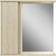 Миниатюра изображения товара Шкаф с зеркалом для ванной Doratiz Мальта 70 L / 2711.154 (пикар)