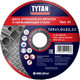 Миниатюра изображения товара Отрезной диск Tytan Professional По металлу (125x1x22.22мм)