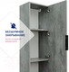 Миниатюра изображения товара Шкаф-полупенал для ванной Doratiz Родос 36 / 2712.399 (метрополитан грей,подвесная)