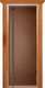 Миниатюра изображения товара Стеклянная дверь для бани/сауны Doorwood Flash Royal 70x190 / DW03402 (бронза матовый)