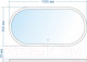 Миниатюра изображения товара Зеркало Doratiz Скарлетт 100x50 / 2711.930 (сенсорный выключатель, с подсветкой)