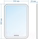 Миниатюра изображения товара Зеркало Doratiz Марта 55x80 / 2711.908 (сенсорный выключатель,подсветка,подогрев,часы)