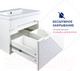 Миниатюра изображения товара Тумба под умывальник Doratiz Магнолия 80 / 9912.655 (белый)