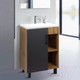 Миниатюра изображения товара Тумба под умывальник Doratiz Лофт 50 / 9912.017 (графит/ватан)