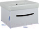 Миниатюра изображения товара Тумба под умывальник Doratiz Коралл 60 / 9912.817C (белый)