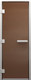 Миниатюра изображения товара Стеклянная дверь для бани/сауны Doorwood Хамам без нижн. пор. 71x190 / DW00859 (левая, бронза матовая)