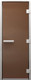 Миниатюра изображения товара Стеклянная дверь для бани/сауны Doorwood Хамам без нижнего порога 71x190 / DW00865 (правая, бронза матовая)