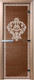 Миниатюра изображения товара Стеклянная дверь для бани/сауны Doorwood Версаче 70x190 / DW01685 (бронза, коробка хвоя)