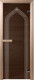 Миниатюра изображения товара Стеклянная дверь для бани/сауны Doorwood Арка 70x190 / DW03641 (графит, коробка хвоя)