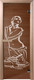 Миниатюра изображения товара Стеклянная дверь для бани/сауны Doorwood Искушение 70x190 / DW01221 (бронза, коробка хвоя)