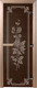 Миниатюра изображения товара Стеклянная дверь для бани/сауны Doorwood Розы 70x190 / DW03643 (графит, коробка хвоя)