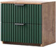 Миниатюра изображения товара Прикроватная тумба Мебель-КМК 2Я Герта КМК 0979.20 (дуб канзас/SAT 22 зеленый матовый)