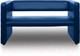 Миниатюра изображения товара Диван Brioli Джино двухместный 1.3м (L18/синий)