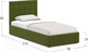 Миниатюра изображения товара Односпальная кровать Moon Family 1251 / MF005759