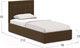 Миниатюра изображения товара Односпальная кровать Moon Family 1251 / MF005779