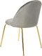 Миниатюра изображения товара Стул Mio Tesoro Паола DC-125М (серый/золото, G062-38)