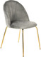 Миниатюра изображения товара Стул Mio Tesoro Паола DC-125М (серый/золото, G062-38)