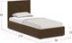 Миниатюра изображения товара Односпальная кровать Moon Family 1255 / MF008692