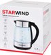 Миниатюра изображения товара Электрочайник StarWind SKG3026 (черный/серебристый)