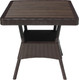 Миниатюра изображения товара Стол пластиковый Ellastik Plast Ola Dom Квадратный ЭП 442332 (коричневый)