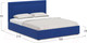 Миниатюра изображения товара Двуспальная кровать Moon Family 1258 / MF009065