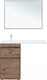 Миниатюра изображения товара Тумба под умывальник Aquanet Токио 58 / 333648 (дуб веллингтон)
