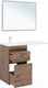 Миниатюра изображения товара Тумба под умывальник Aquanet Токио 58 / 333648 (дуб веллингтон)