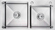 Миниатюра изображения товара Мойка кухонная AKS Прямоугольная 78x43 правая (сатин)