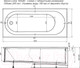 Миниатюра изображения товара Ванна акриловая Aquanet Lotos 180x80